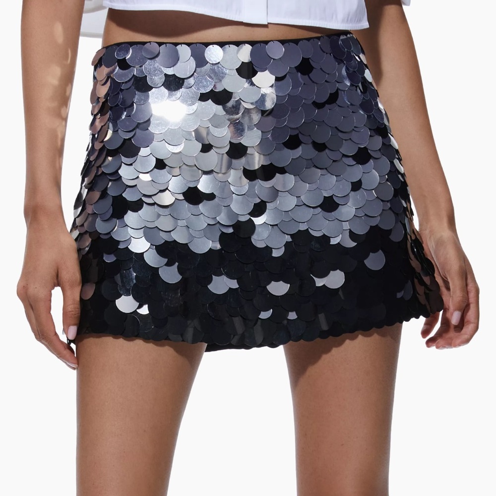 COPY - Rubi miniskirt from Alice+Olivia is decorated with a lustrous embellishe…